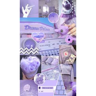 Purple collage wallpaper