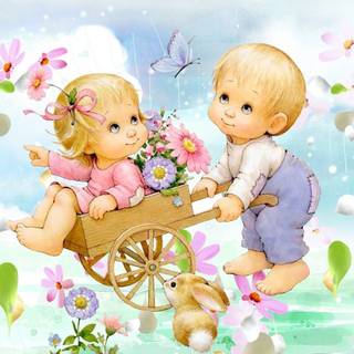 Animated cartoon wallpaper