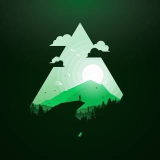 Minimalistic scenery wallpaper