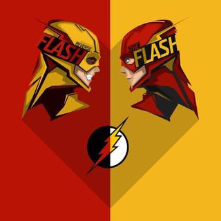 The Flash vs Professor Zoom wallpaper