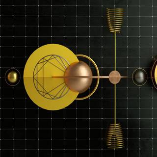 Gold and black minimalist wallpaper