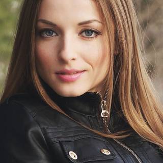 Girl wearing jacket wallpaper