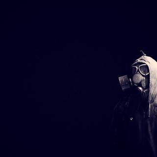 Girl wearing mask wallpaper