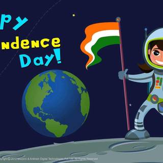 Independence Day kids picture wallpaper