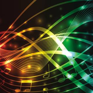 Colored music wallpaper