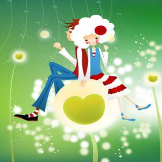 Animation love wallpaper