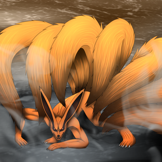 Nine Tails Demon Fox wallpaper