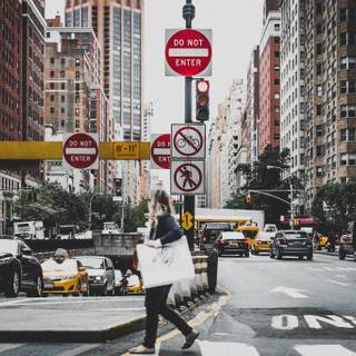 Road signs wallpaper