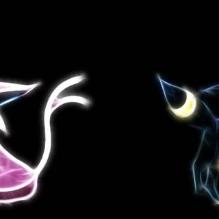 Umbreon and Espeon wallpaper