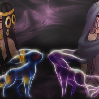 Umbreon and Espeon wallpaper