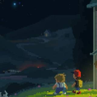 Retro game phone wallpaper