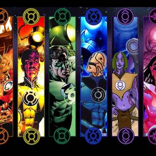 Red Lantern Power Rings wallpaper