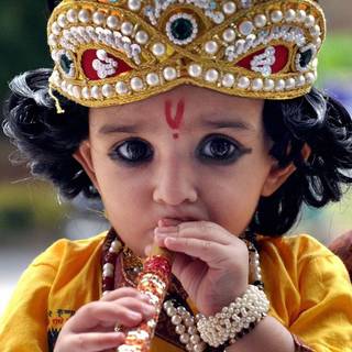 Child Krishna wallpaper