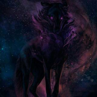 Galaxy werewolves wallpaper