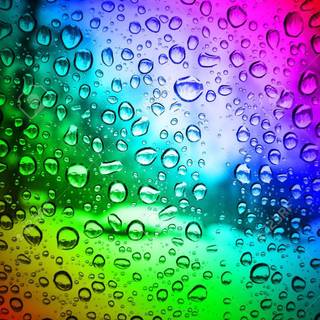 Rainbow glass wallpaper