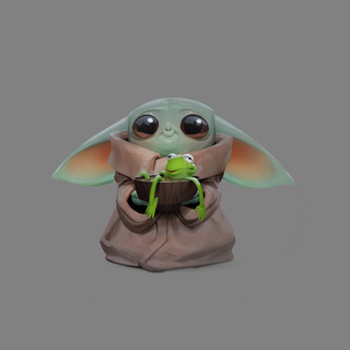 Aesthetic Baby Yoda wallpaper