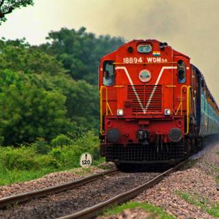 Indian rail locomotive wallpaper