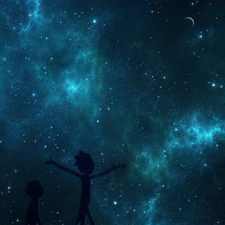 Rick and Morty Outer Space wallpaper
