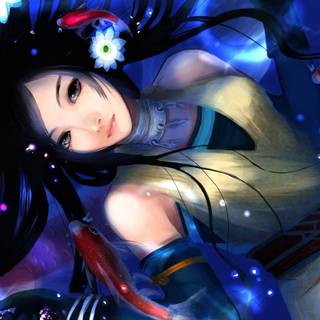 Chinese cartoon girls HD wallpaper