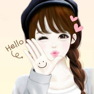 Animated cartoon girl images wallpaper