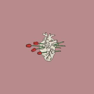 Aesthetic hearts wallpaper