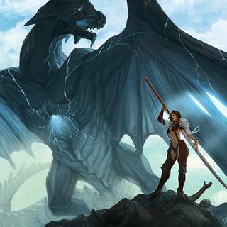 Girl wearing armor wallpaper