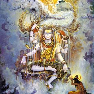 Shiva meditating wallpaper