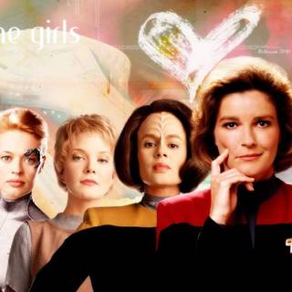 Star Trek females wallpaper