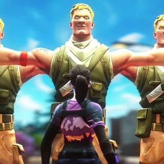 Fortnite default skin wallpaper