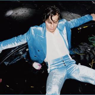 Harry Styles aesthetic desktop wallpaper