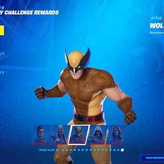 Wolverine Fortnite wallpaper