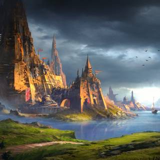 Artistic lake 4k HD wallpaper