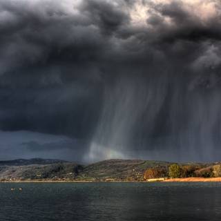 Rain storm wallpaper