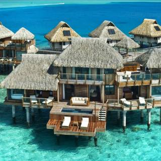 Bora Bora resort wallpaper