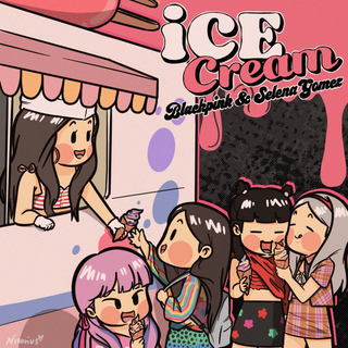 BLACKPINK and Selena Gomez Ice Cream wallpaper