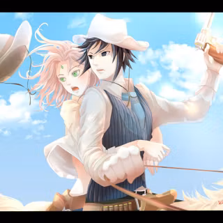 Sakura and Sasuke wallpaper