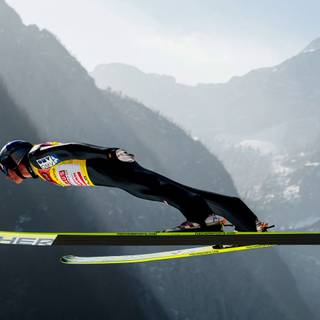 Women skiing wallpaper