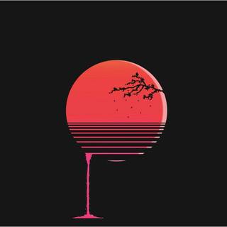 Black and red minimalist wallpaper