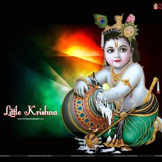 Little Krishna HD wallpaper