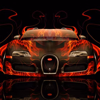 Red Bugatti wallpaper