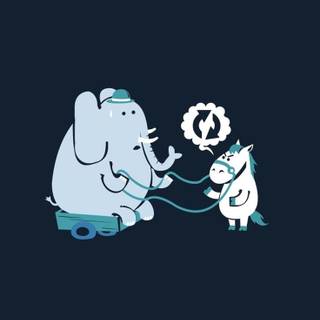 Cartoon animal iPhone wallpaper