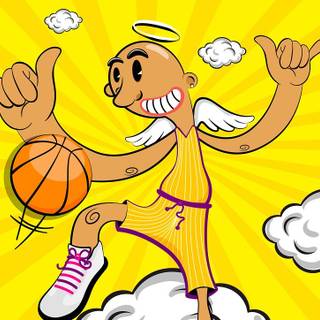 Basketball cartoon wallpaper