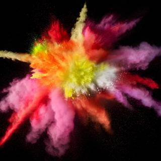 Explosion colors HD wallpaper