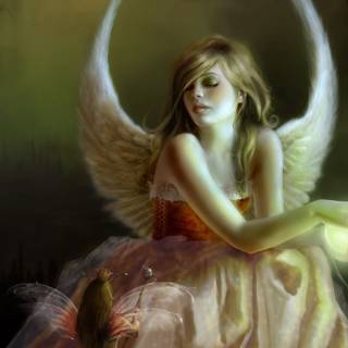 Girl angel wallpaper
