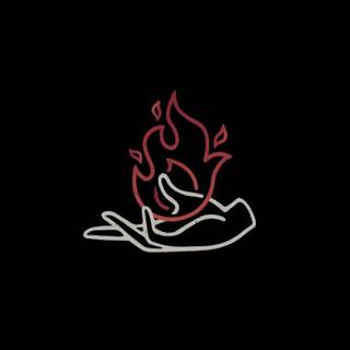 Black fire wallpaper