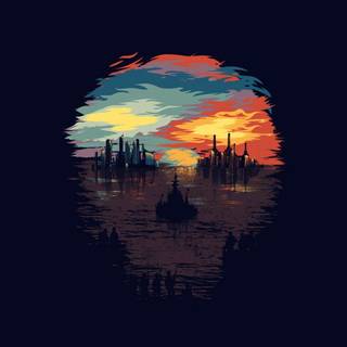 Minimalistic iPhone wallpaper