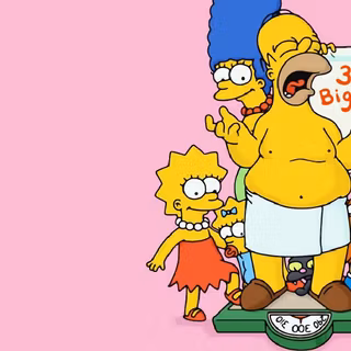 The Simpson aesthetic desktop wallpaper