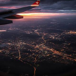 Airplane window wallpaper