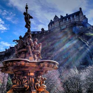 Edinburgh castle wallpaper