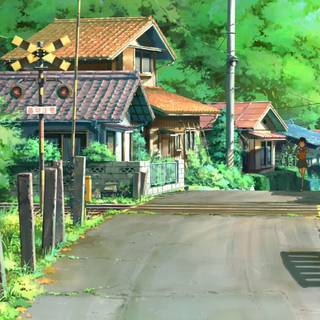 Anime house wallpaper